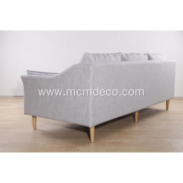 3-seat modern sofa in fabric